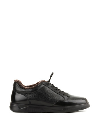 Черные зимние мужские кроссовки Le'BERDES со шнурками