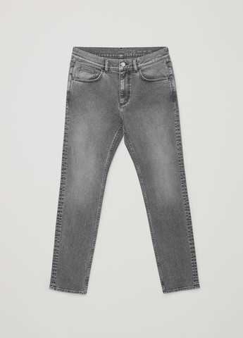 Серые демисезонные зауженные джинсы Cos