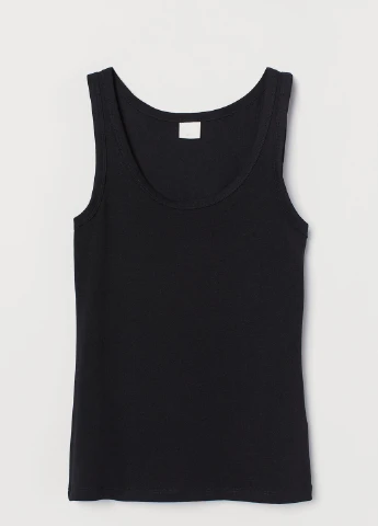 Майка,чорний, H&M Basic — 254655844
