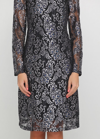 Комбинированное кэжуал платье Soaked с орнаментом