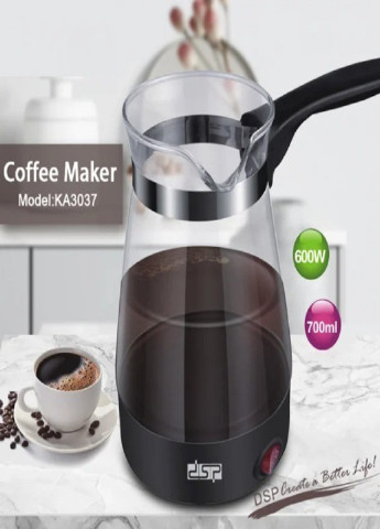 Электрическая турка для кофе кофеварка электротурка стеклянная KA-3037 700 мл DSP (253685380)