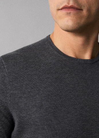 Темно-серый демисезонный джемпер джемпер Massimo Dutti