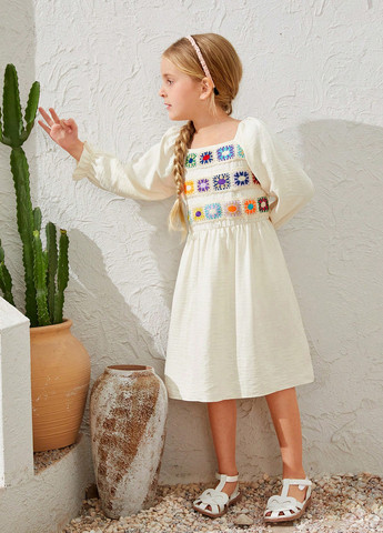 Бежевое платье SHEIN (331535729)