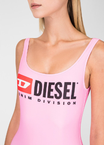 Рожевий літній купальник суцільний Diesel
