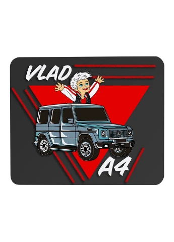 Килимок для мишки блогер Влад Папір А4 (blogger Vlad A4) (25108-2618) 22х18 см MobiPrint (222995204)