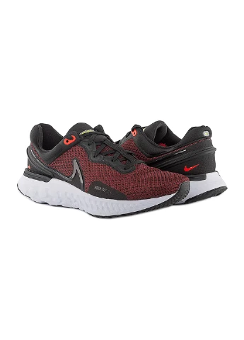 Бордові кросівки react miler 3 демісезон Nike
