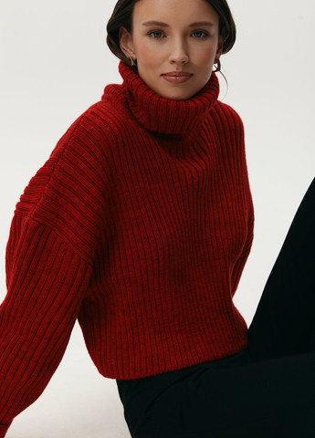 Темно-красный демисезонный свитер Gepur