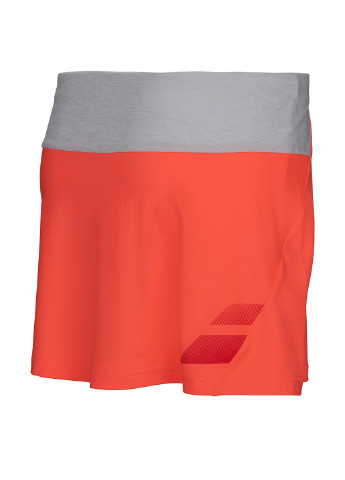Оранжевая спортивная с логотипом юбка Babolat мини