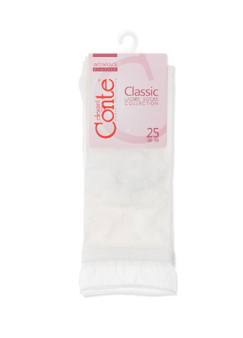 Шкарпетки жін. віскозні, р.25, 491 білий Conte ce classic 19с-189сп (239344861)