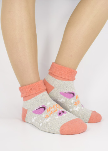 Зимние махровые носки Смалий с уплотненным носком однотонные комбинированные повседневные