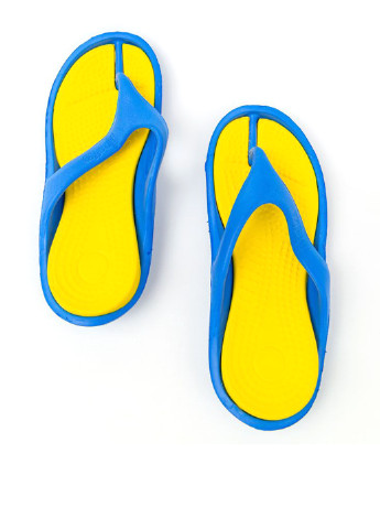 Сине-желтые пляжные вьетнамки Ager