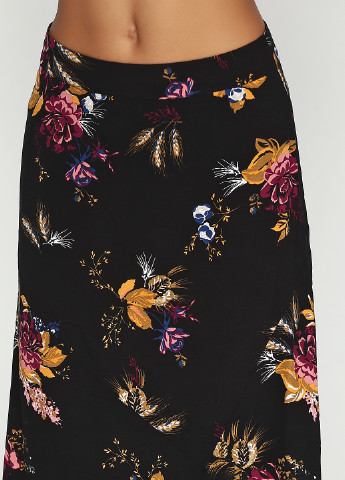 Черная кэжуал цветочной расцветки юбка Gestuz миди