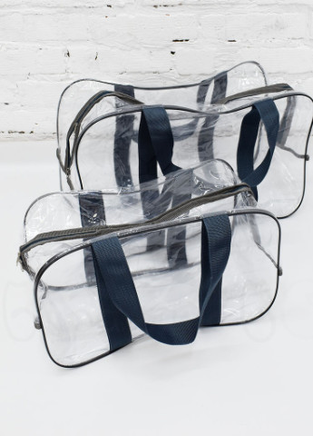 Набор из 2 прозрачных сумок в роддом Баранчик БО графитовый