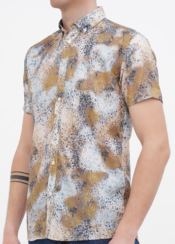 Цветная кэжуал рубашка с абстрактным узором Minimum