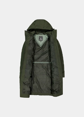 Оливкова (хакі) зимня куртка CMP COAT FIX HOOD POLYESTER