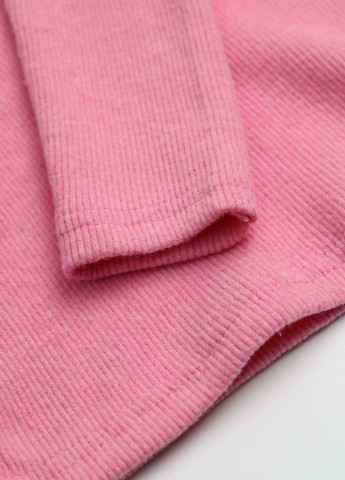 Рожевий демісезонний гольф для дівчинки в рубчик ангора 8476 146 см рожевий 62927 DobraMAMA