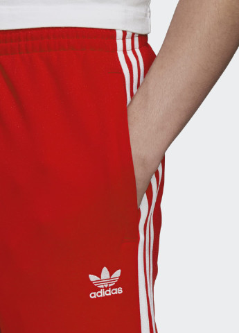 Красные спортивные летние брюки adidas