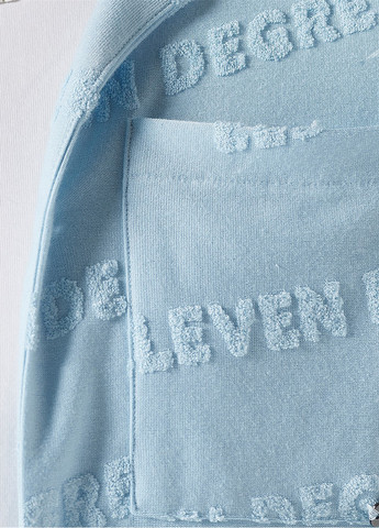 Светло-голубой кэжуал рубашка с надписями 11 Degrees