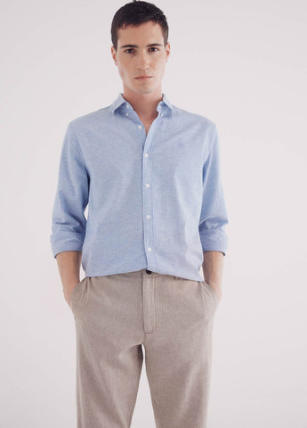 Бежевые кэжуал демисезонные прямые брюки Springfield