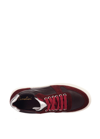 Бордовые кеды Camalini