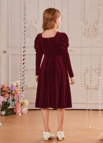Бордова сукня SHEIN (325078471)