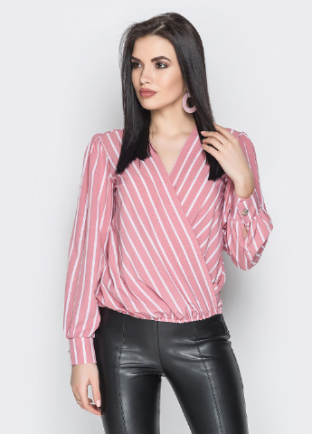 Розовая демисезонная блуза Larionoff