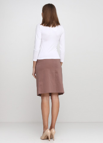 Светло-коричневая кэжуал однотонная юбка Софі миди