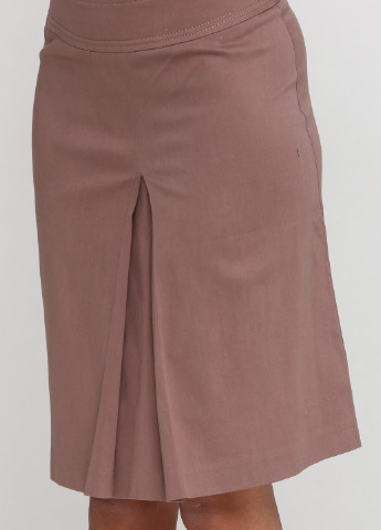 Светло-коричневая кэжуал однотонная юбка Софі миди