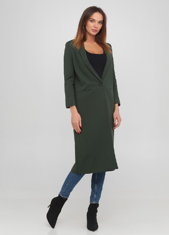 Темно-зеленое демисезонное Пальто однобортное Vero Moda