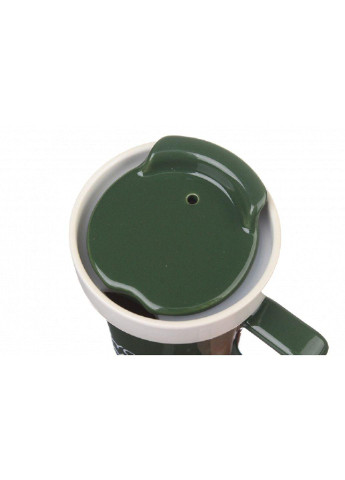 Большая керамическая чашка с крышкой 620 мл, зеленый (66-5575) No Brand (254035552)