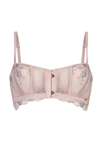 Пудровый брасьер бюстгальтер Hunkemoller с косточками полиэстер