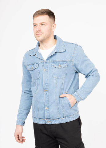 Голубая демисезонная куртка джинсовая Serseri Jeans