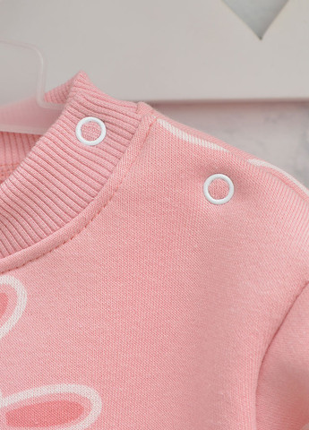 Розовый демисезонный костюм (свитшот, брюки) брючный Blanka