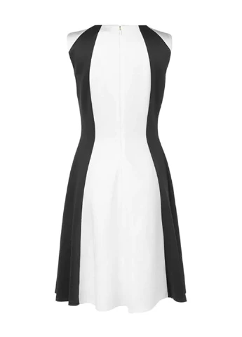 Чорно-білий кежуал сукня кльош DKNY однотонна