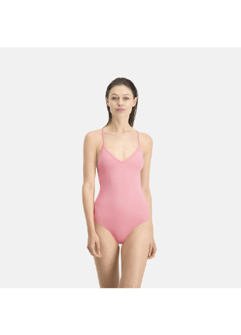 Комбинированный демисезонный купальник Puma Swim Women V-neck Crossback Swimsuit