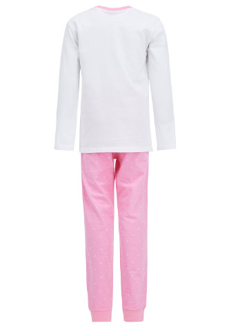 Світло-рожева всесезон піжама лонгслив + брюки DeFacto