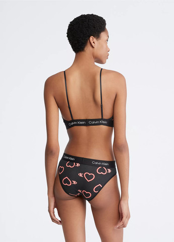 Чорний бралетт бюстгальтер Calvin Klein без кісточок бавовна, трикотаж