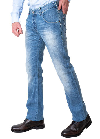 Голубые летние джинсы Armani Jeans