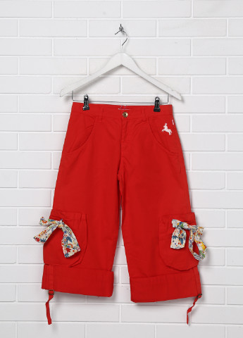 Красные кэжуал демисезонные со средней талией брюки Roberto Cavalli