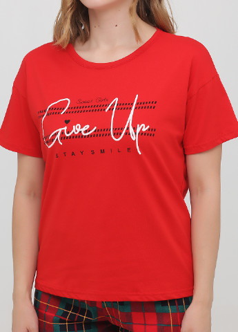 Червоний демісезонний комплект (футболка, шорти) ARCAN