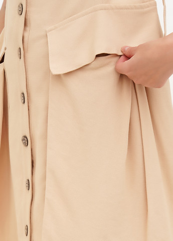 Бежевое кэжуал платье Vicolo однотонное