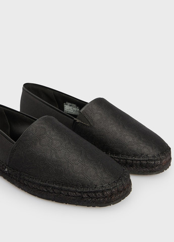 Чорні еспадрилі Calvin Klein логотип плетіння (366302563)