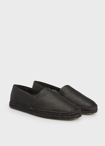 Чорні еспадрилі Calvin Klein логотип плетіння (366302563)