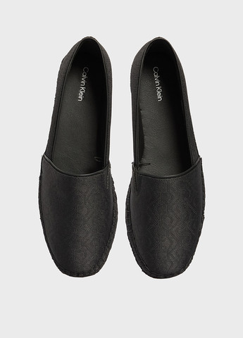 Чорні еспадрилі Calvin Klein логотип плетіння (366302563)