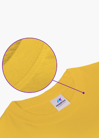 Желтая демисезонная футболка детская роблокс (roblox)(9224-1221) MobiPrint