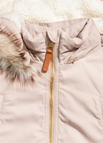 Бежева зимня куртка H&M