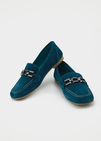 URBAN TRACE Туфли лоферы синий з натуральный велюр, китай — демисезон (329868601)