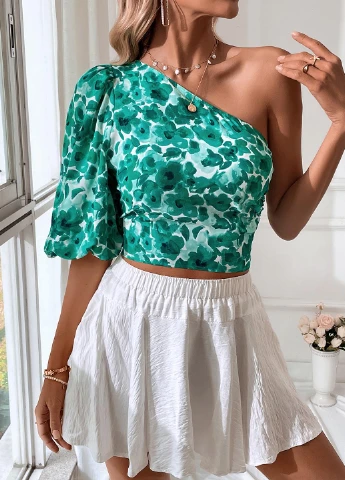 Зелена блуза SHEIN
