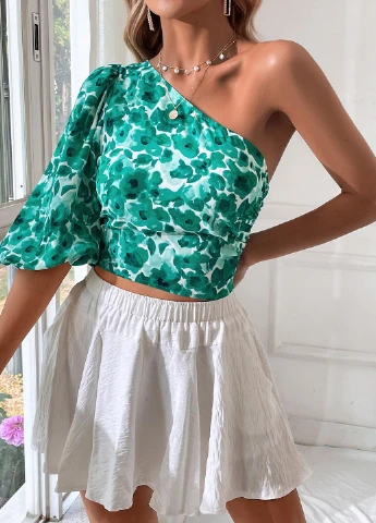 Зелена блуза SHEIN