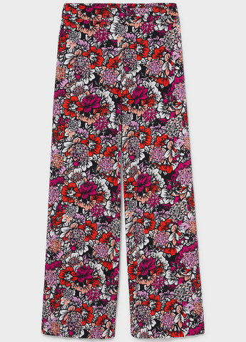 Розово-лиловые кэжуал летние прямые брюки C&A